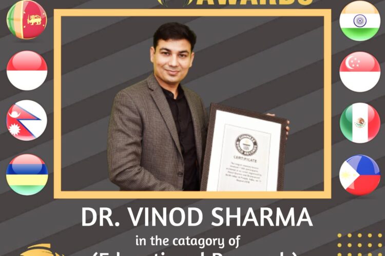 Asean Excellence Award to Vinod Sharma in Educational Research