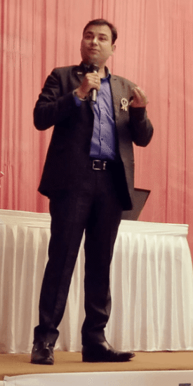 Vinod Sharma Spoke In a Corporate Reward Ceremony