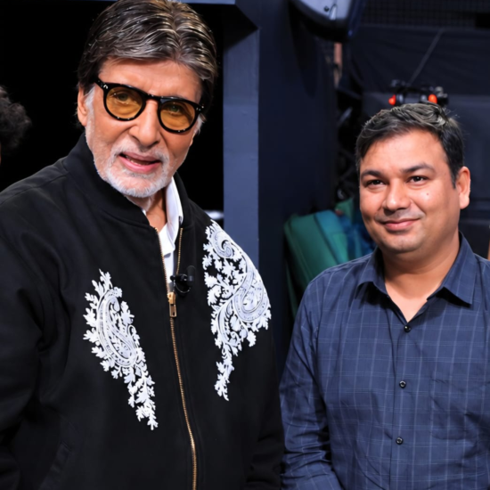Vinod Sharma Memory Trainer from Ajmer meets Amitabh Bachchan on Kaun Banega Crorepati KBC set